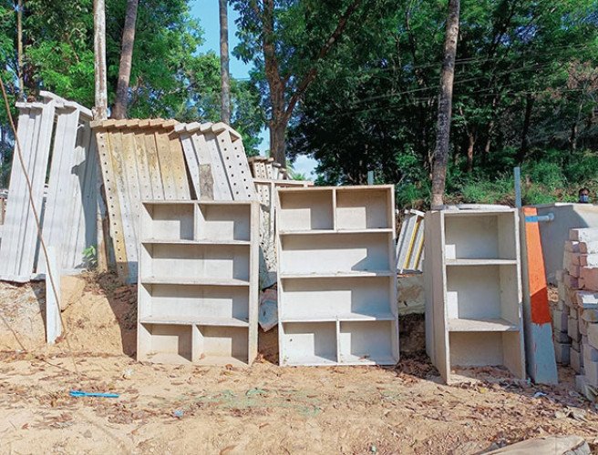 Ready made concrete Shelves