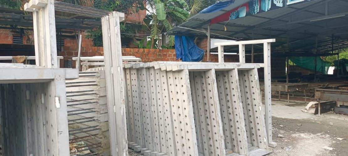 Concrete Window Frames in Perumpunna, Kannur