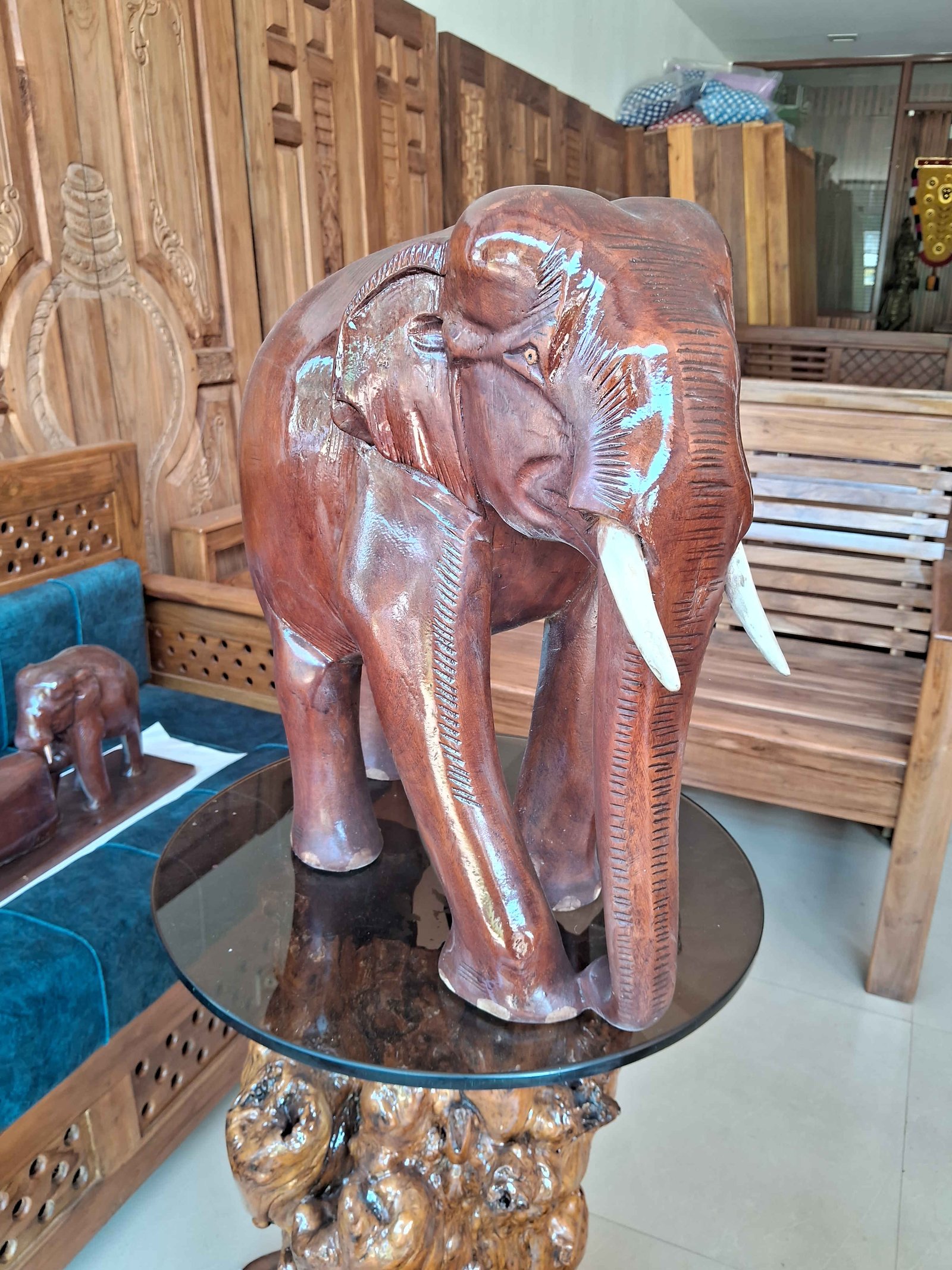 Wooden elephant