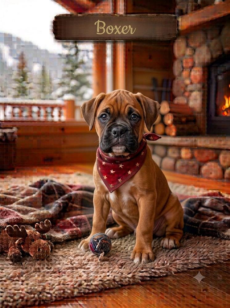 8800539300 Boxer puppies are high-energy, playful, and affectionate dogs