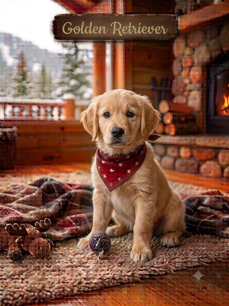 8800539300 Golden Retriever puppies are high-energy, intensely curious, and affectionate Dog
