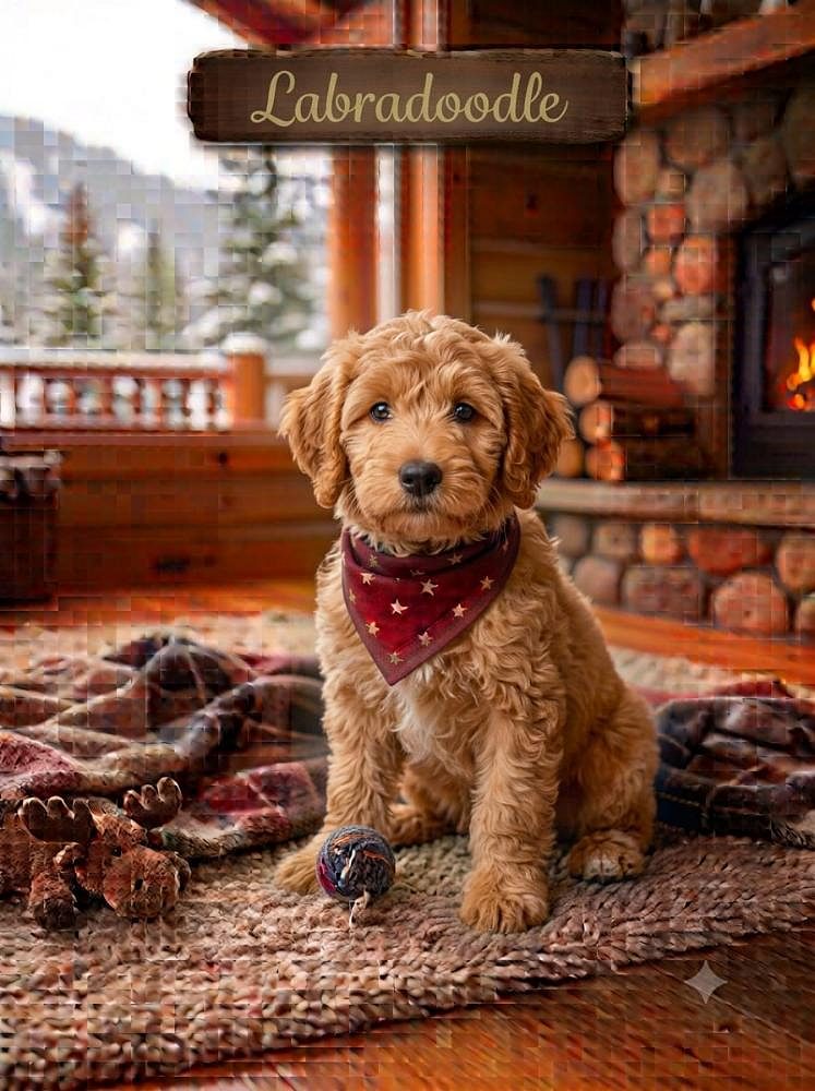 8800539300 Labradoodle puppies are energetic, friendly, and very smart Cute Little dog