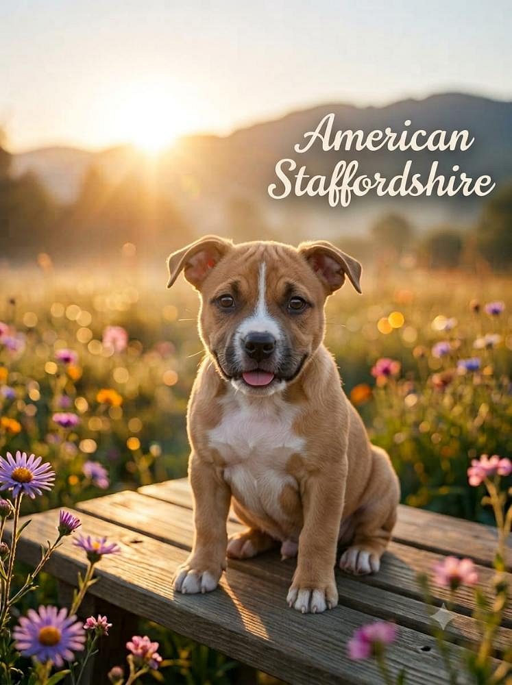 American Staffordshire Puppy-Active, Playful and Adorable 8800539300