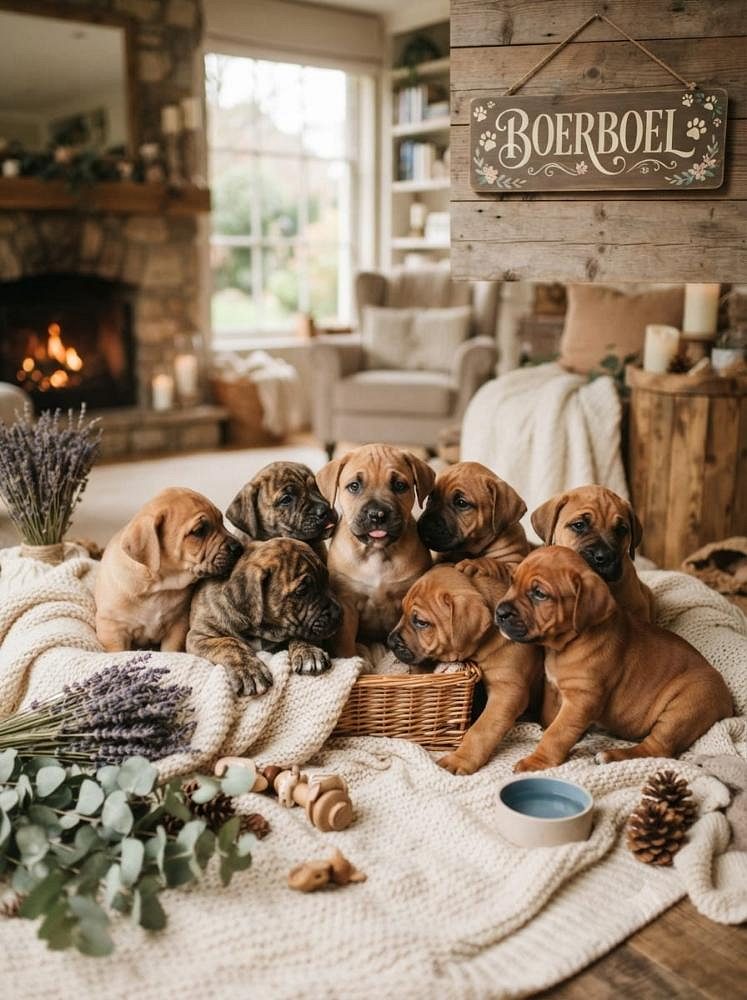 Boerboel cute puppy and little dog 8800539300