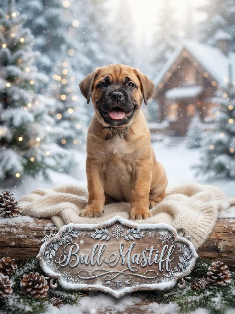 Bull Mastiff cute puppy and little pets dog 8800539300