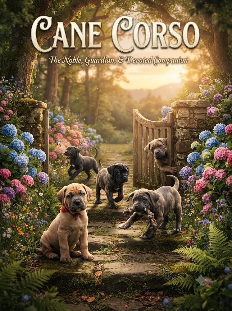 Cane Corso Cute Puppy and Little dog 9411137110