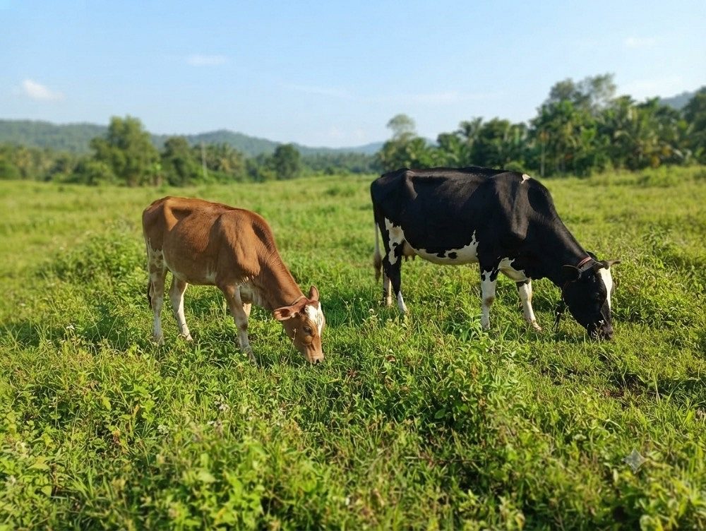 Cow and calf