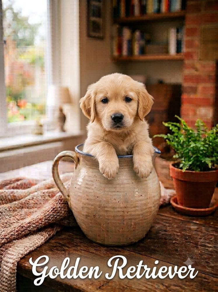 Cute Dog Golden Retriever-The Sunshine of Every Home 8800539300