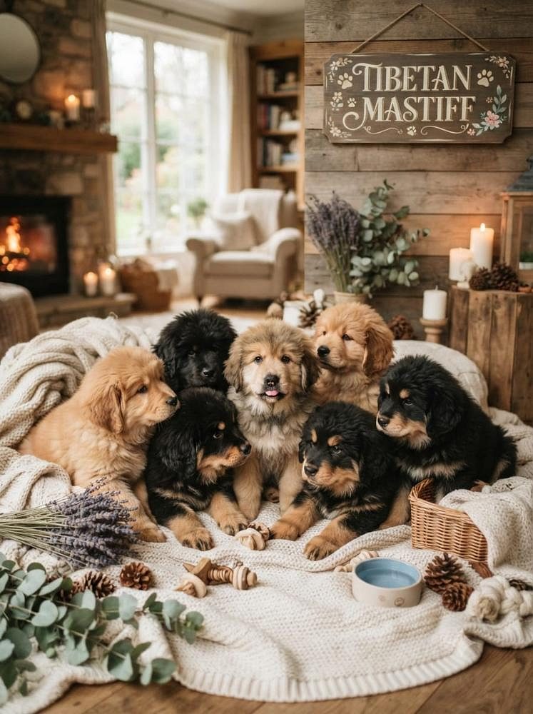Cute Puppy and Little Dog Tibetan Mastiff 8800539300