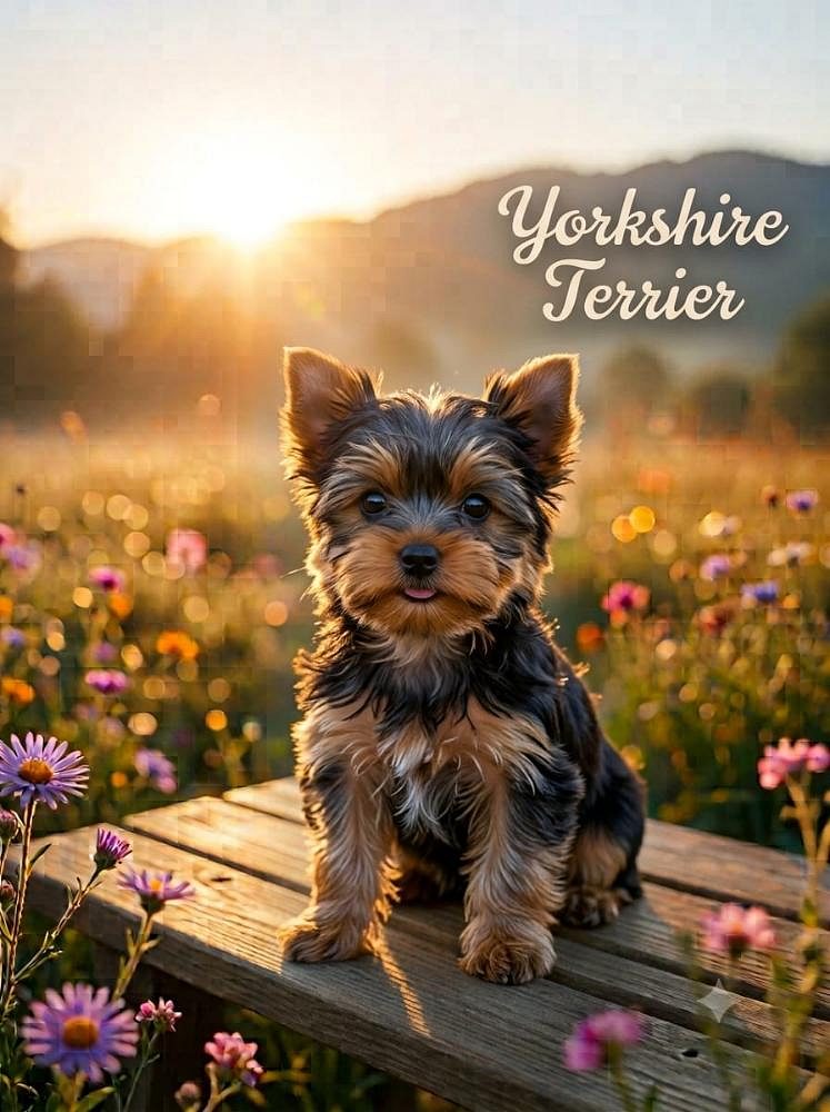 Cute Yorkshire Terrier Puppy with a Playful Heart 8800539300