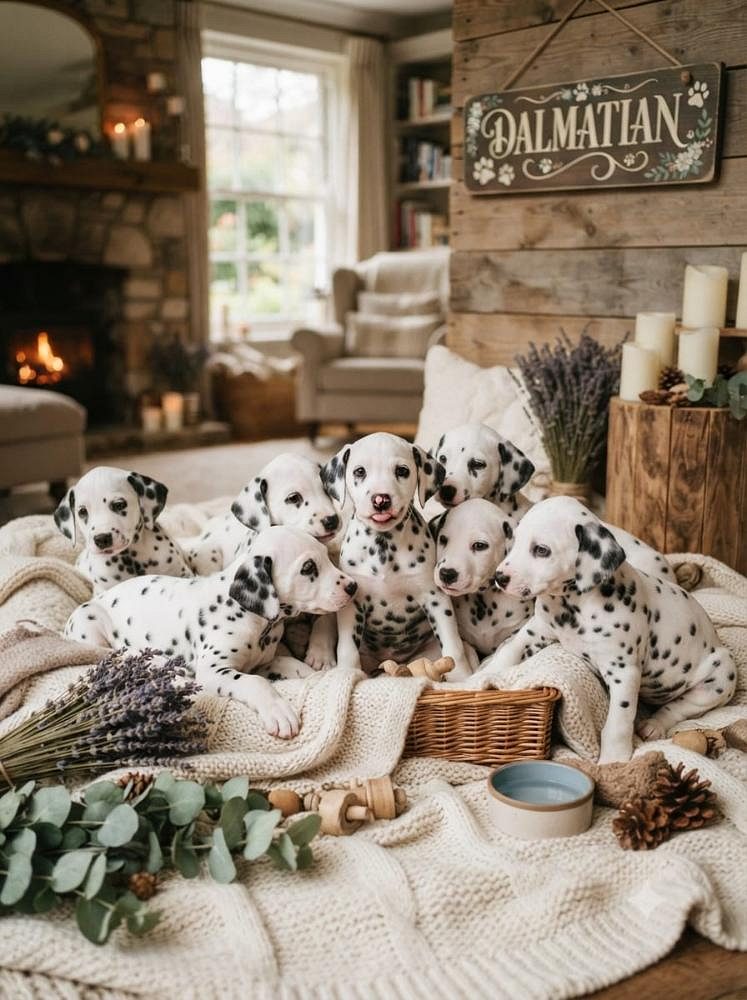 Dalmatian Cute Puppy and Little Dog 9411137110