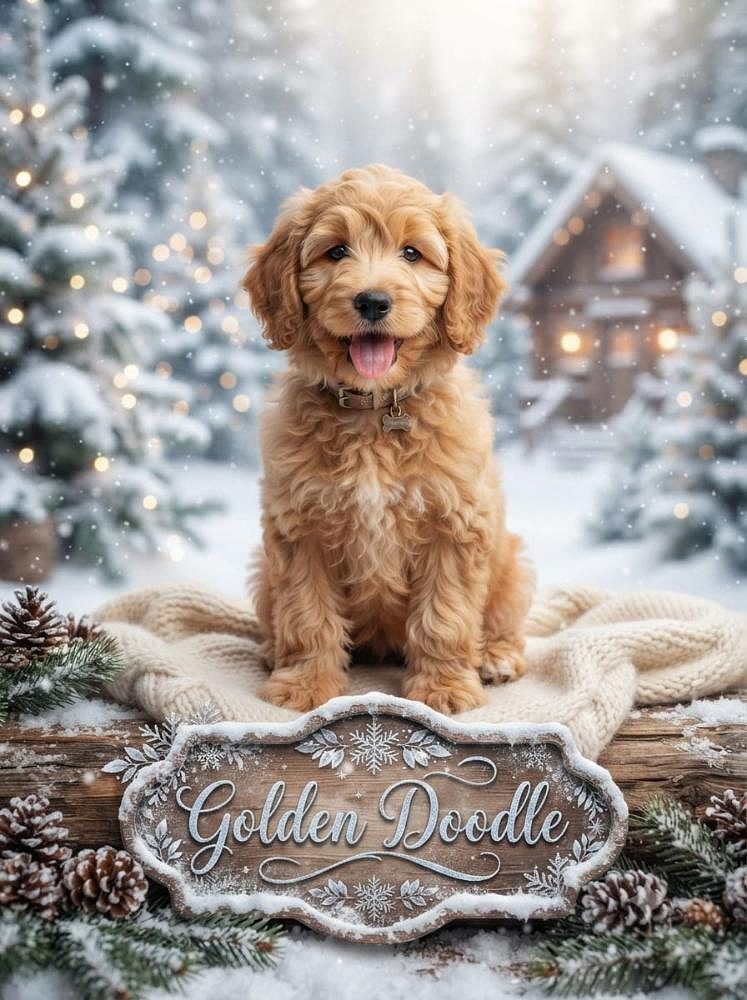 Golden Doodle Cute Puppy 8800539300