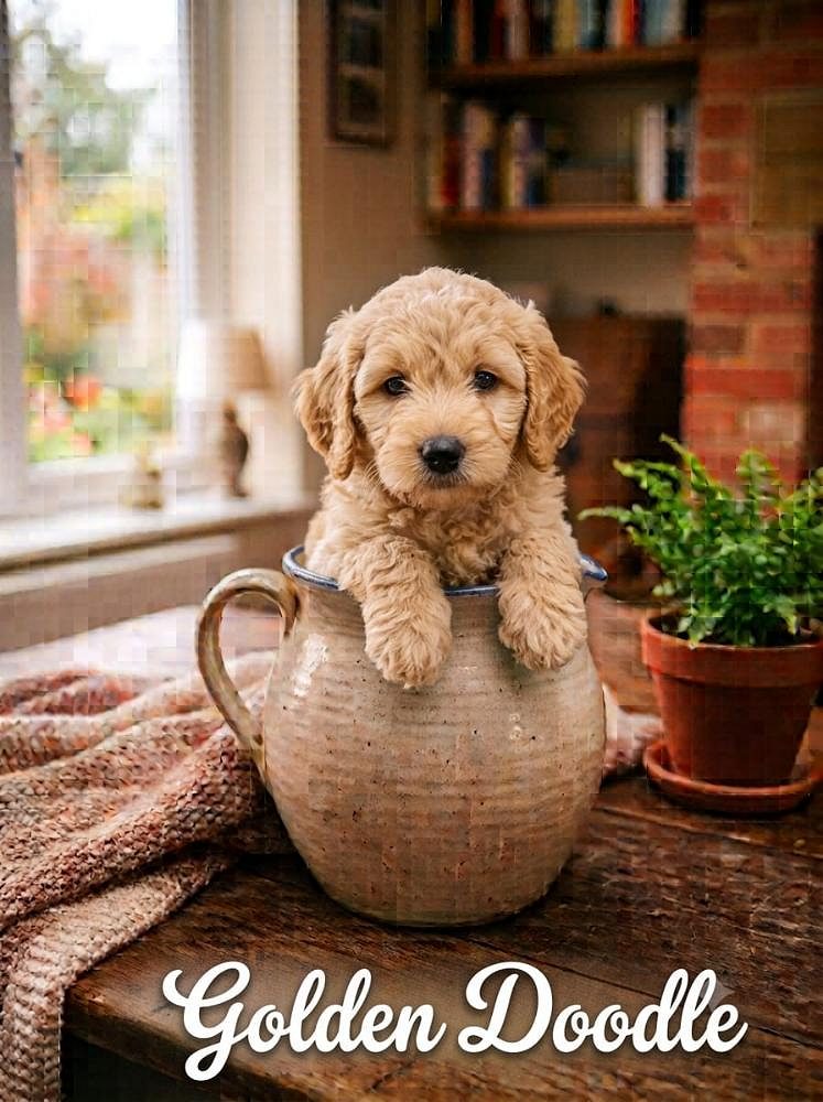 Golden Doodle Cute Puppy Beautiful Looks and a Golden Heart 8800539300
