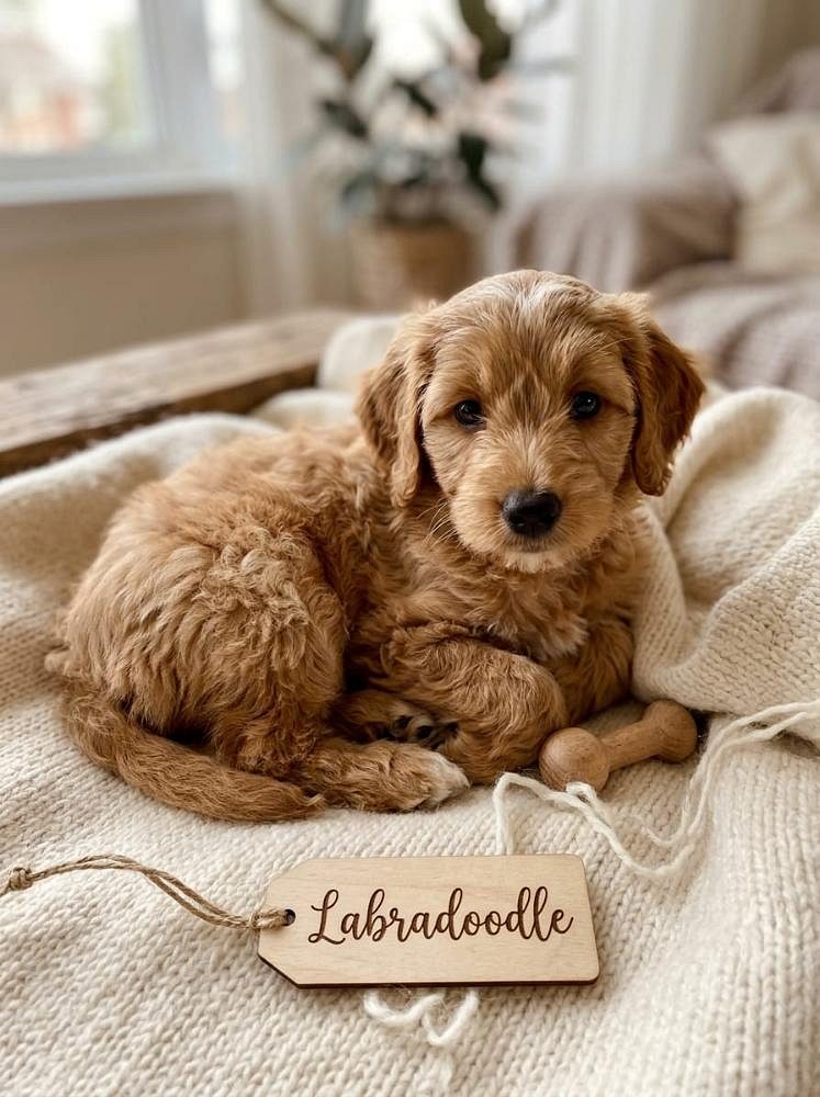 Labra Doodle Cute Little Pets Dog-A Fluffy Dog with a Golden Heart 8800539300