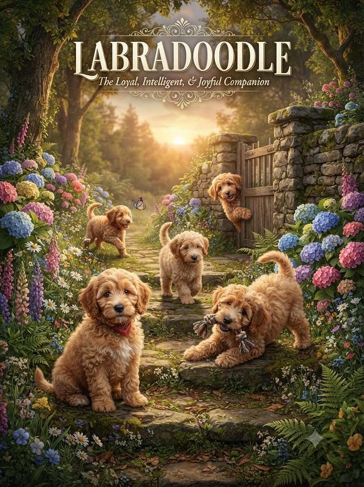 Labradoodle Cute Puppy and Little dog 9411137110