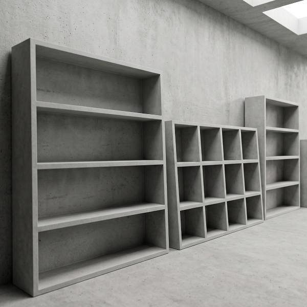 Permanent Pre-Cast Concrete Wardrobes & Shelving Slabs