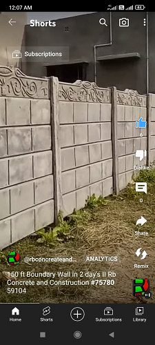 Precast Boundary Wall