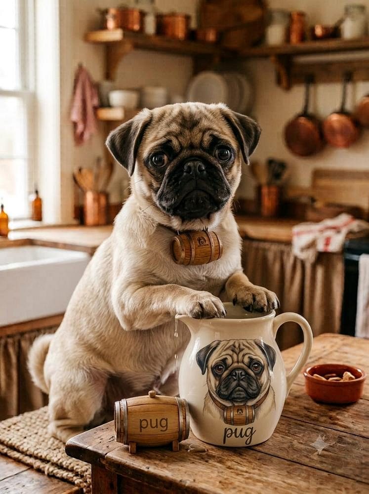Pug Cute Puppy-Playful, Loving, and Charming 8800539300