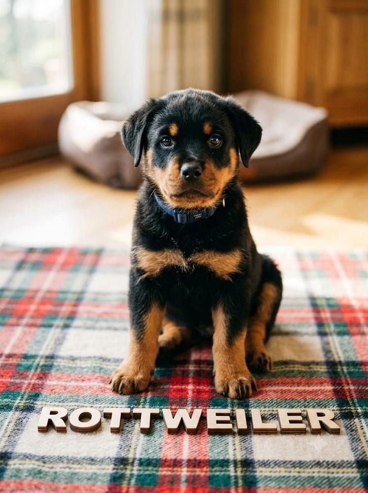 Rottweiler Cute Pets Dog-Loyal, Brave, and Loving 8800539300