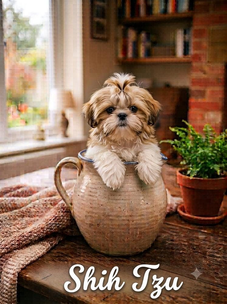 Shih Tzu Cute Little Pets Puppy-Charming Looks and a Happy Personality 8800539300