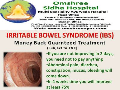 Ayurveda Treatment for IBS (Irritable Bowel Syndrome), Ulcer