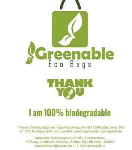 Biodegradable plastic grow bags