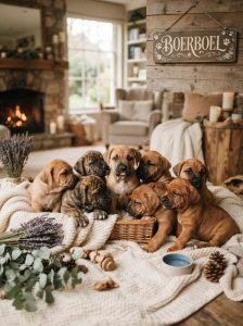 Boerboel cute puppy and little dog 8800539300