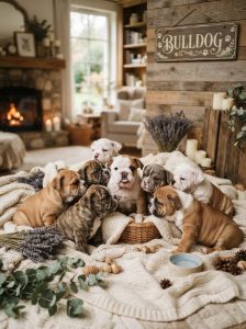 Bulldog cute puppy and little dog 9411137110