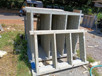 Concrete window frame