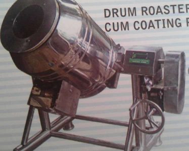 Drum roaster cum coating pan machine
