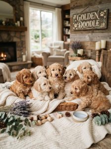 Golden Doodle Cute Puppy 8800539300