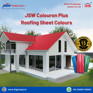 JSW Colouron Plus Roofing Sheet colours: Shree Sivabalaaji Steels’ Distinguished Distributer
