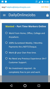 We are hiring- Earn Rs .15000/- per month- simple copy paste