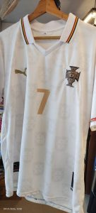 White Portugal Football Jersey #7