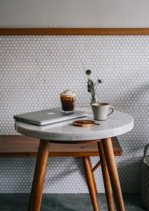 wooden coffee table